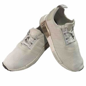 EUC Adidas Women's NMD R1 Athleic Shoes Sz‎ 7 Cloud White Copper Bronze Metallic